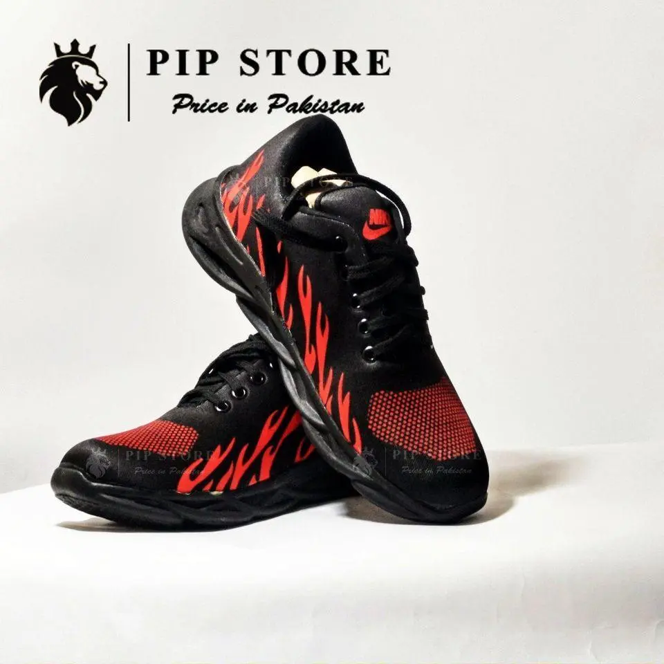 Men's Rubber Comfortable Joggers, Red Fire (39)