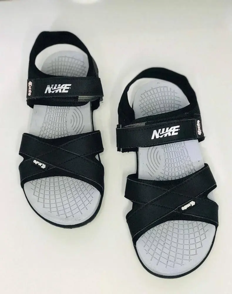 Men's Elastic Fibre Casual Sandals, Black Kitto (39)