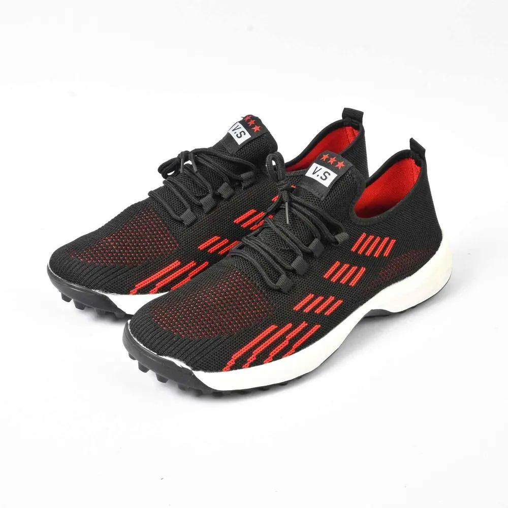 Black Camel Gripper Sports Shoes, Red (40)